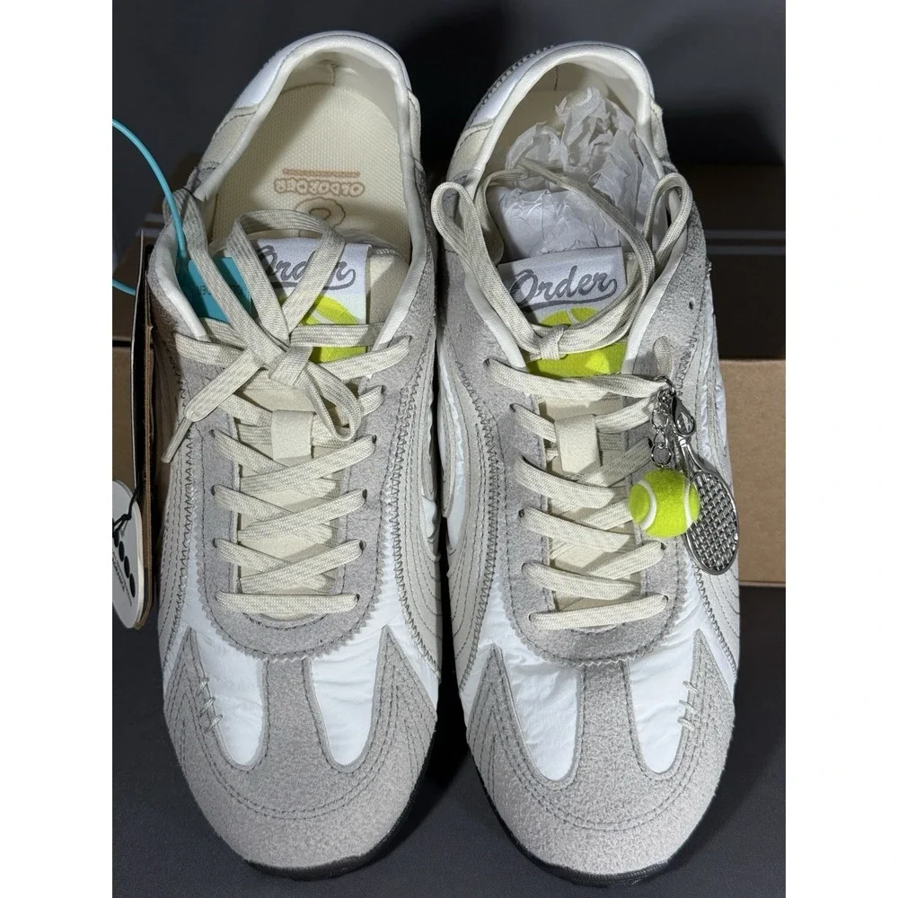 OLD ORDER Turbo Lite 2.0 Tennis Beige Shoes Size 8.5 2000's Y2K Style
